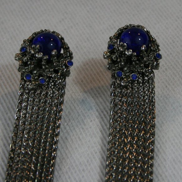 Rare Vintage 40's Carriage House "CARRIBANDS" Silver Cuff Links in original box - Picture 6 of 12